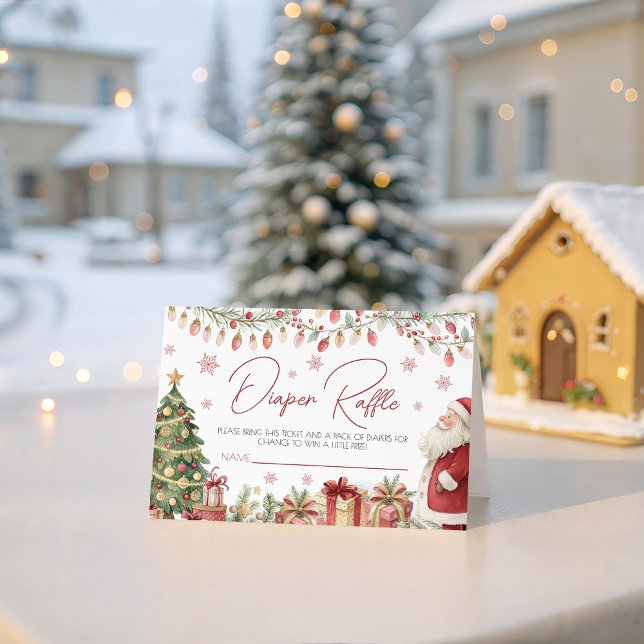 Cartão de rifa de fraldas para chás de bebê de Nat (Criador carregado)