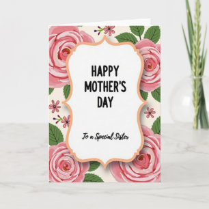 Cartão de Rosas do Dia Especial das Irmãs