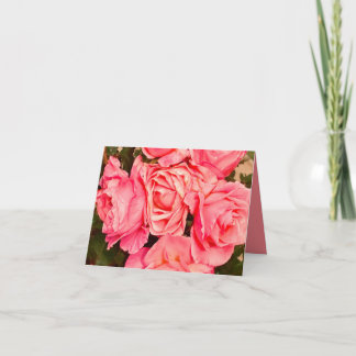 Cartão de Rosas Rosas