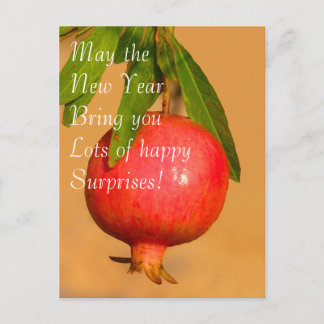 Cartão de Rosh HaShana da romã