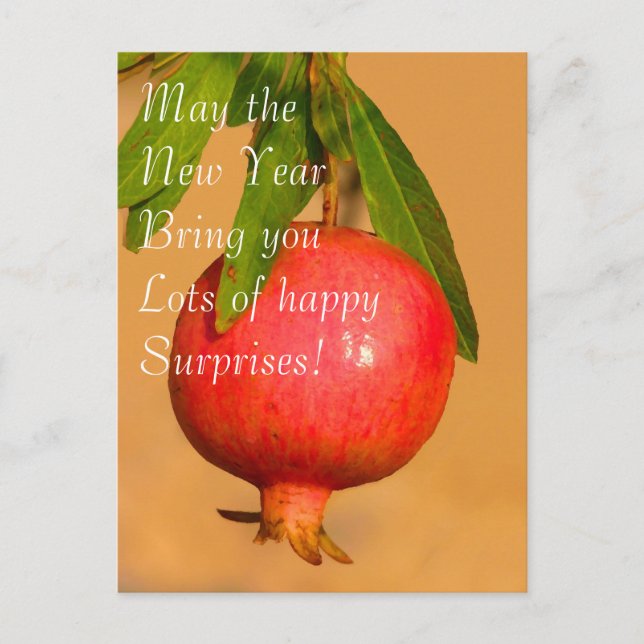 Cartão de Rosh HaShana da romã (Frente)