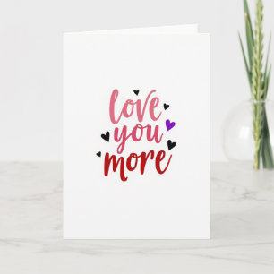 Cartão de Rótulo Liso Corações Amor Mais