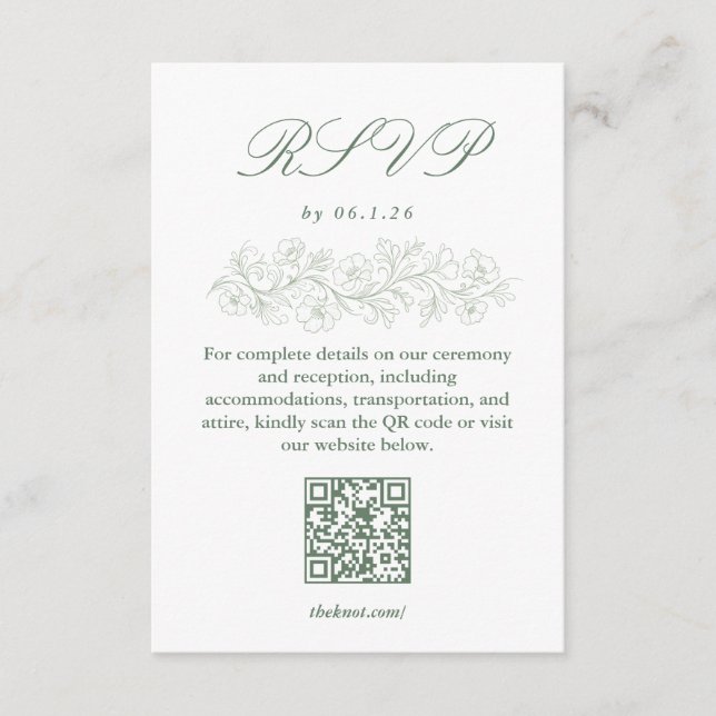 Cartão de RSVP  (Frente)