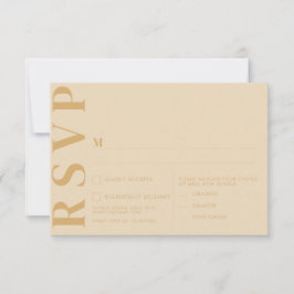 Cartão de RSVP Branco Minimal Holandês