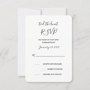 Cartão de RSVP Casamento