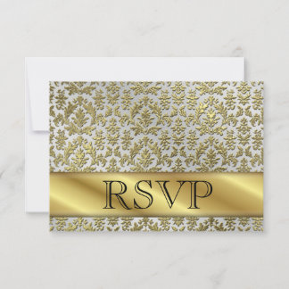 Cartão de RSVP de 50º Aniversário de Ouro