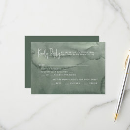 Cartão de RSVP de casamento.