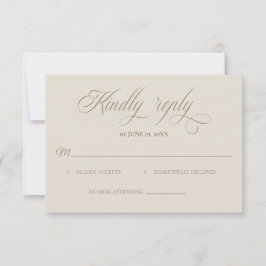 Cartão de RSVP de Casamento na Villa Toscana