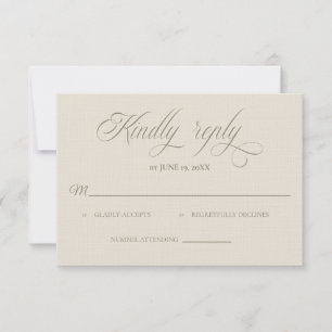 Cartão de RSVP de Casamento na Villa Toscana
