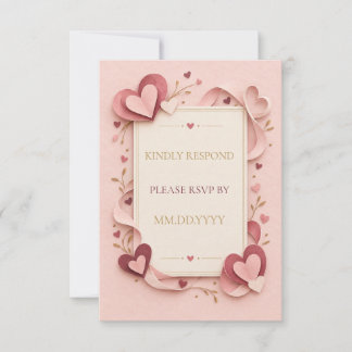 Cartão de RSVP de Chuveiro de Noiva Personalizado