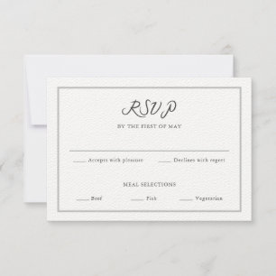 Cartão de RSVP de Citação Personalizada de Roteiro