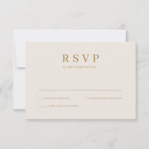 Cartão de RSVP de folhas de palmeira simples moder