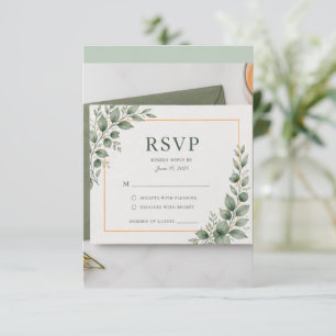 Cartão de RSVP de Vegetação Mínima, Resposta de Ca