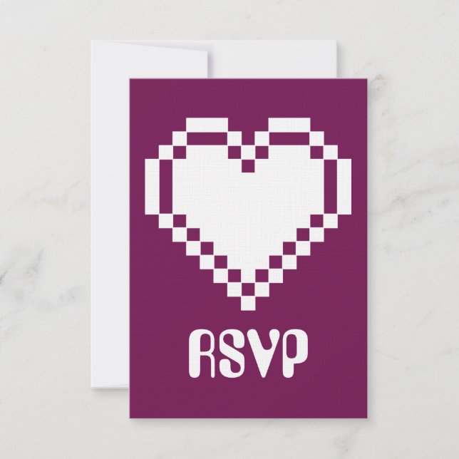 Cartão de RSVP do Modo Multijogador no Vinho (Frente)