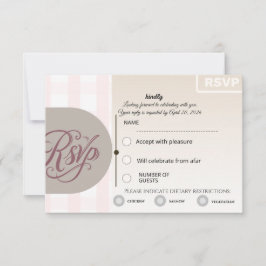 Cartão de RSVP Floral | Cartão de Resposta de Casa