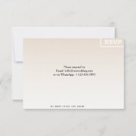 Cartão de RSVP Floral | Cartão de Resposta de Casa