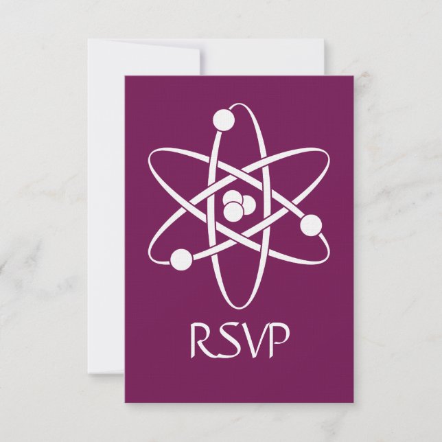 Cartão de RSVP Forças Atraentes no Vinho (Frente)