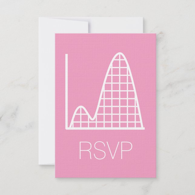 Cartão de RSVP It Adds Up em Petal Pink (Frente)