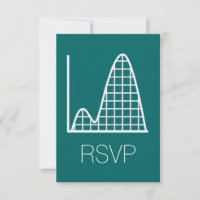 Cartão de RSVP It Adds Up in Teal