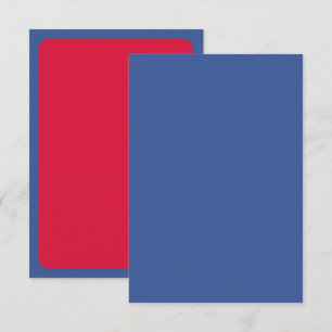 Cartão de RSVP Moderno Personalizado – Duo Azul e