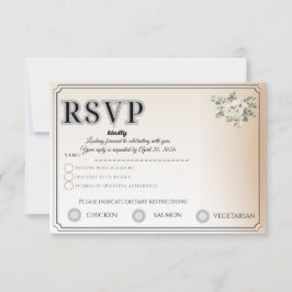 Cartão de RSVP Personalizável | Rastrear Presença 