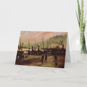 Cartão De Ruijterkade em Amsterdã por Vincent van Gogh