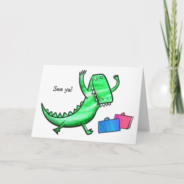 Cartão de saída de crocodilo (Frente)