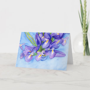 Cartão de Saída de Pintura "Iris Vase"