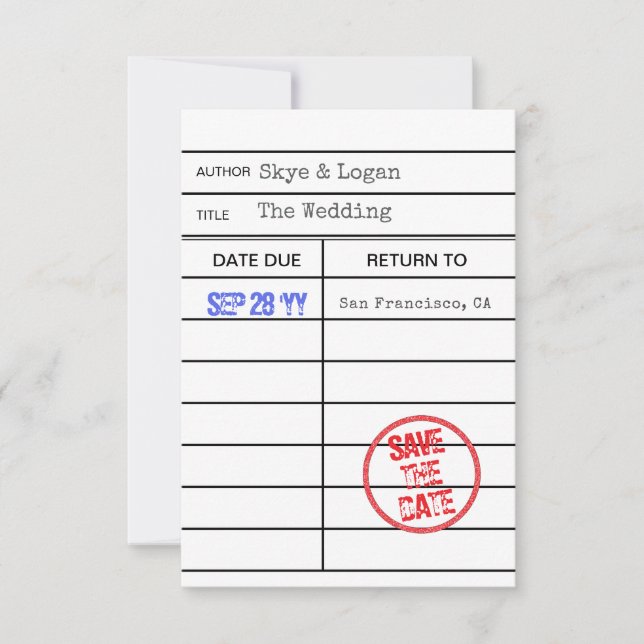 Cartão de Saída do Livro de Biblioteca Salvar a Da (Frente)