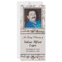 Cartão de Saída Memorial Personalizado Marbled