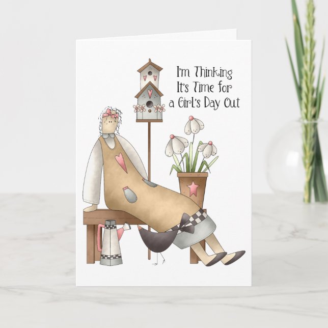 Cartão de Saída para Meninas (Frente)