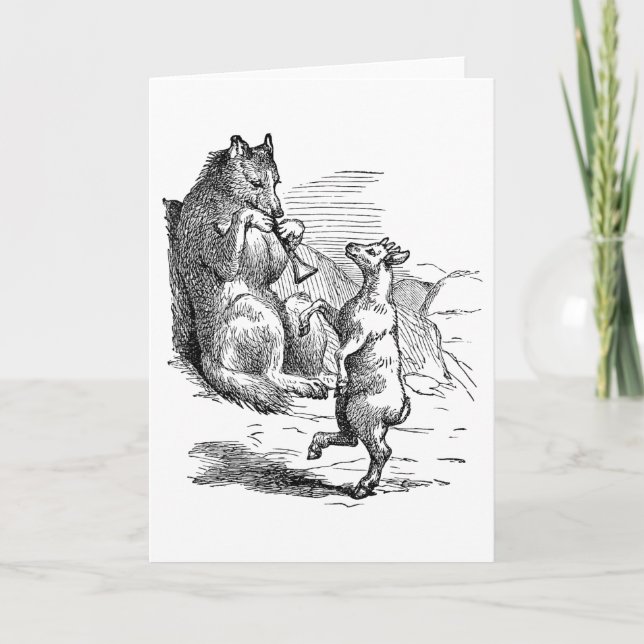 Cartão de Saída "Wolf and Goat Duet" (Frente)