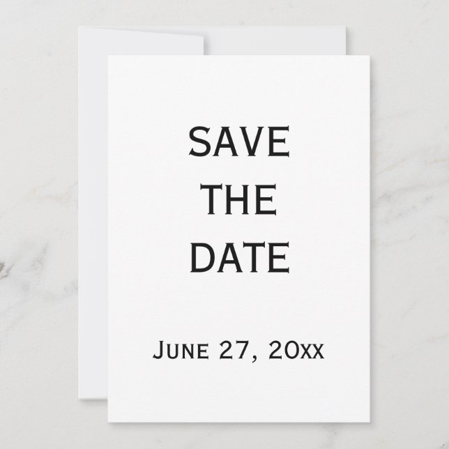 Cartão de Salvar a Data de Casamento Gay Preto e B (Frente)