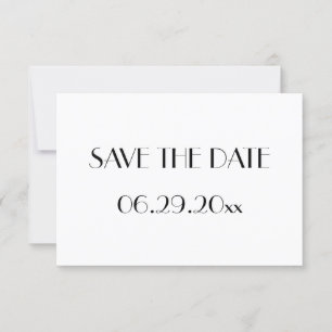 Cartão de Salvar a Data de Casamento Minimalista D