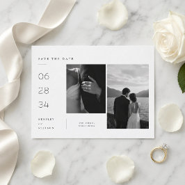 Cartão de Salvar a Data de Casamento Momentos Marc