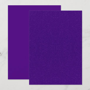 Cartão de Salvar a Data Roxo Real Brilho Flat