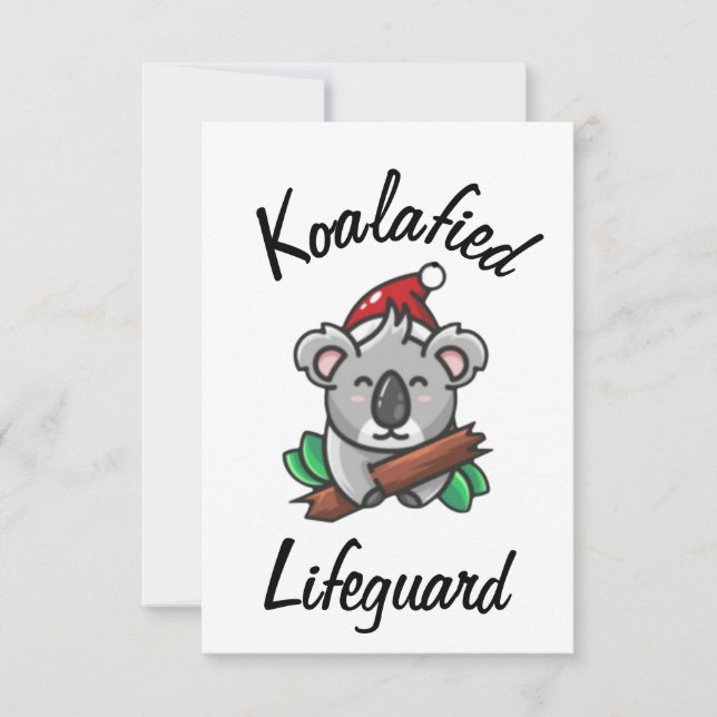 Cartão de Salvavidas Koalafied (Frente)