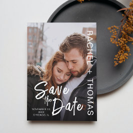 Cartão de Salve o Dia de Casamento com Foto Person