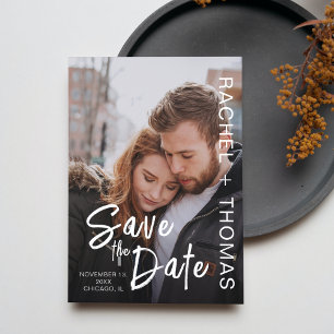 Cartão de Salve o Dia de Casamento com Foto Person