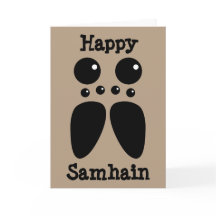 Cartão de Samhain da aranha de lobo