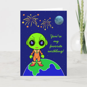 Cartão de São Valentão Alien por Jo Images