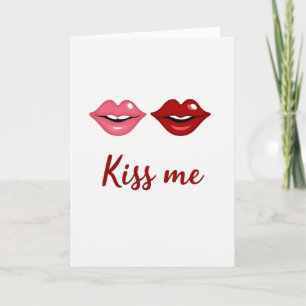 Cartão de São Valentim Beije-Me