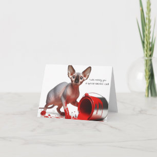Cartão de São Valentim Engraçado de Sphynx