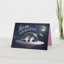 Cartão de São Valentim Sheltie