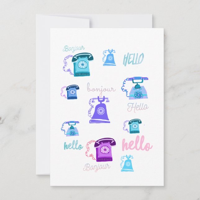 Cartão de saudação (Frente)