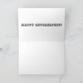 Cartão de saudação 5x7. Feliz oktoberfest. girafa 