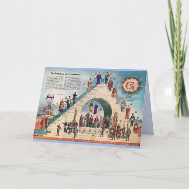 Cartão de Saudação - A Estrutura da Maçonaria (Frente)