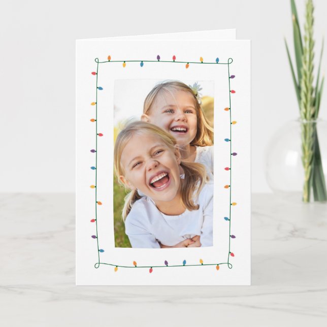 Cartão de Saudação à Luz de Natal (Frente)