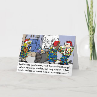 Cartão de Saudação à Luz de Natal do Atendedor de 