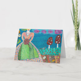 Cartão de Saudação A Noiva e a Raposa